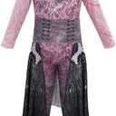 MSSmile Kid Girls Superhero Halloween Costumes Girls Bodysuit Halloween costume Party Cosplay Outfit, 130cm (7-8T), Audrey)