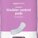 Amazon Basics Incontinence Pads for Women Long, Bladder Control, Postpartum, Ultimate Absorbency, Unscented, 30 Count