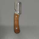 Premium Vegetable Peeler with Wooden Handle and Bottle Opener Stainless Steel Blade Kitchen Tool for Fruit Apple Potato Pumpkin Papaya Zucchini (Silver/Burlywood)