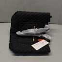 LOVEVOOK Laptop Bag for Women 15.6 inch,Diamond Quilted Work Tote Bags Womens Laptop Tote Computer Shoulder Bags,Stylish Travel Tote Bags Laptop Purse Case Briefcase Handbag with Clutch Bag,Black