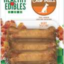 Nylabone Healthy Edibles Natural Dog Chews Long Lasting Bacon Flavor Treats for Dogs, X-Small/Petite (8 Count) (6.2 Ounce (Pack of 1))