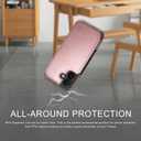 DJDUCK Designed for iPhone 16 Case Wallet with Card Holder, [Magnetic Clasp Cover] [RFID Blocking Leather Protection] Shockproof Women Men Cases 6.1 Inch for Apple 16 Rose Gold