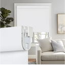 Persilux No Drill Roller Shades for Windows Blackout Shades, Free-Stop Window Blinds Cordless Blinds, UV Protection Window Shades Pull Down, Blackout Blinds for Bedroom Office (White, 28.5"W x 72"H)