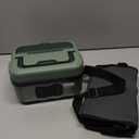 ODSD Cordless Electric Lunch Box for Adults, 16000mAh Rechargeable Self-Heating Lunch Box Food Warmer with Timer & Adjustable Heating, 34oz/1L Container with Insulated Bag for Office Car Outdoor (Green/Dark Green)