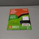 JOYEZA Premium Printable Vinyl Sticker Paper for Inkjet Printer - 25 Sheets Matte White Waterproof, Dries Quickly Vivid Colors, Holds Ink well- Tear Resistant - Inkjet & Laser Printer