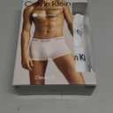 Calvin Klein Men's Cotton Stretch 3-Pack Low Rise Trunks (Small, White)
