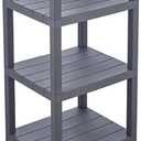 Honey-Can-Do Grey 4-Tier Storage Shelf
Waterproof resin shelving for pantry, bathroom, closet or office; tool-free assembly; holds 88 lbs; 13W x 15.2D x 38.6H in.