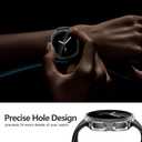 3 x Misxi 2-Pack Hard PC Case with Tempered Glass Screen Protector for Samsung Galaxy Watch 8 40mm, Overall Protection Anti-Slip Scratch-Resistant Cover for Galaxy Watch8, Transparent