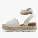 Soda Topic Open Toe Buckle Ankle Strap Espadrilles Flatform Wedge Casual Sandal 11