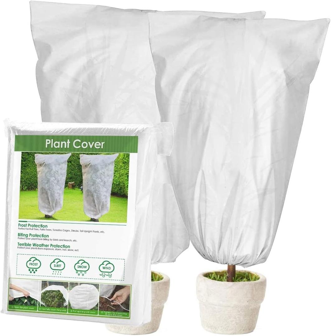 Garden Netting Bird Netting, Plant Fruits Blueberry Bushes Protection Netting Covers Bags with Drawstring, Tomato Protective Cover Garden Plant Netting Barrier Bags for Vegetables Fruits
