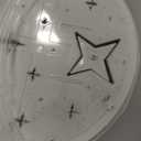 Flush Mount Ceiling Light, 30W Large Modern LED Ceiling Lights, 3000K/4500K/6500K Selectable, Moon and Star Ceiling Light Fixture for Bedroom Kitchen Dining Room(15.75 Inch)