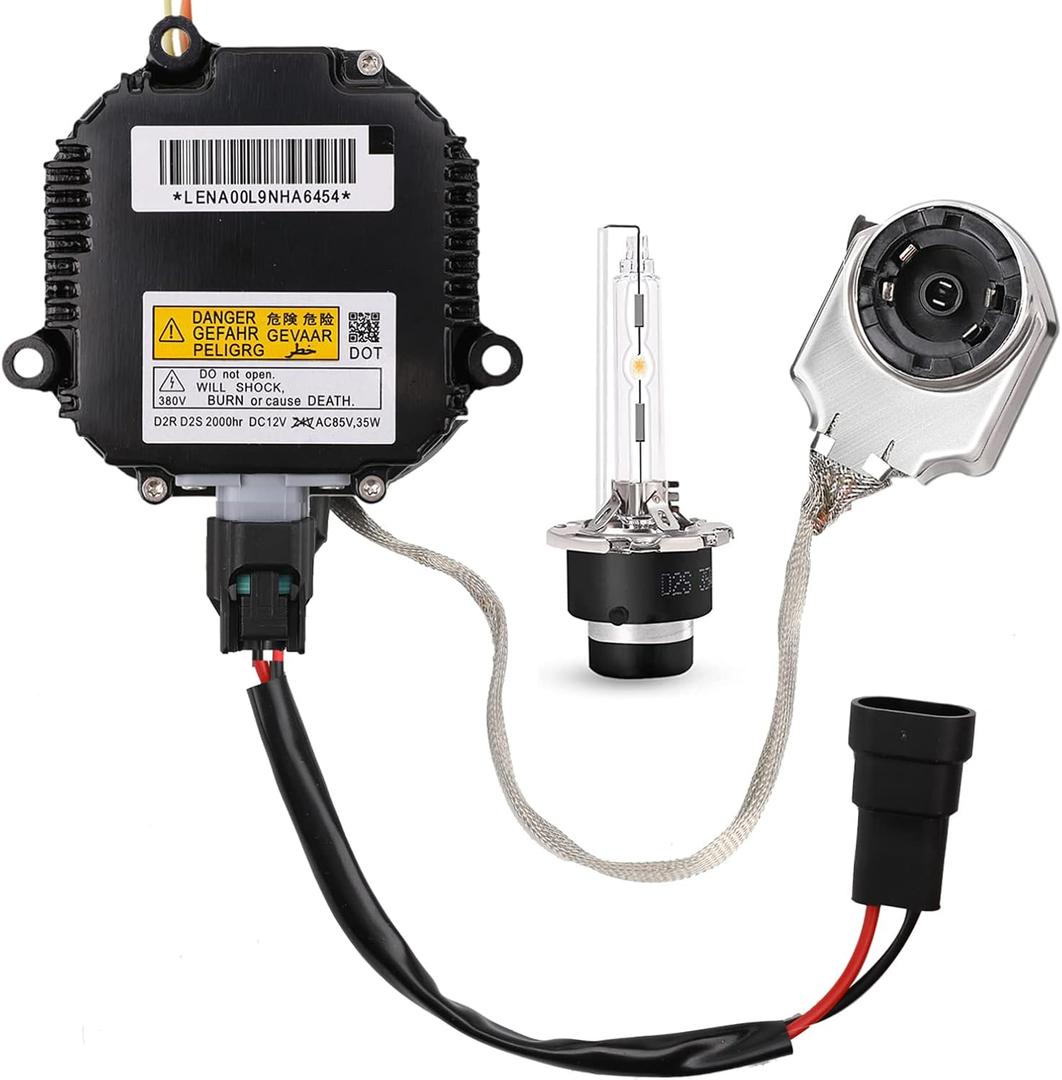 Xenon HID Headlight Ballast Control Unit with Igniter & D2S Bulb - Compatible with Nissan Altima, 350Z, Maxima, Murano, Rogue, Infiniti G35, G37, FX35- Replaces 28474-8991A 28474-89904 NZMNS111LAN