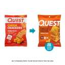 Quest Nutrition Cheese Crackers, Cheddar Blast, 10g Protein, 5g Net Carbs, 1g Sugar, Made with Real Cheese, High Protein Snack, 12 Packs (1.06 oz Bags) (EXP 03/21/26)