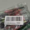 24 Pieces Rolling Ball Pens, Quick Dry Ink 0.5 mm Extra Fine Point Pens Liquid Ink Pen Rollerball Pens (Red-24 PCS)