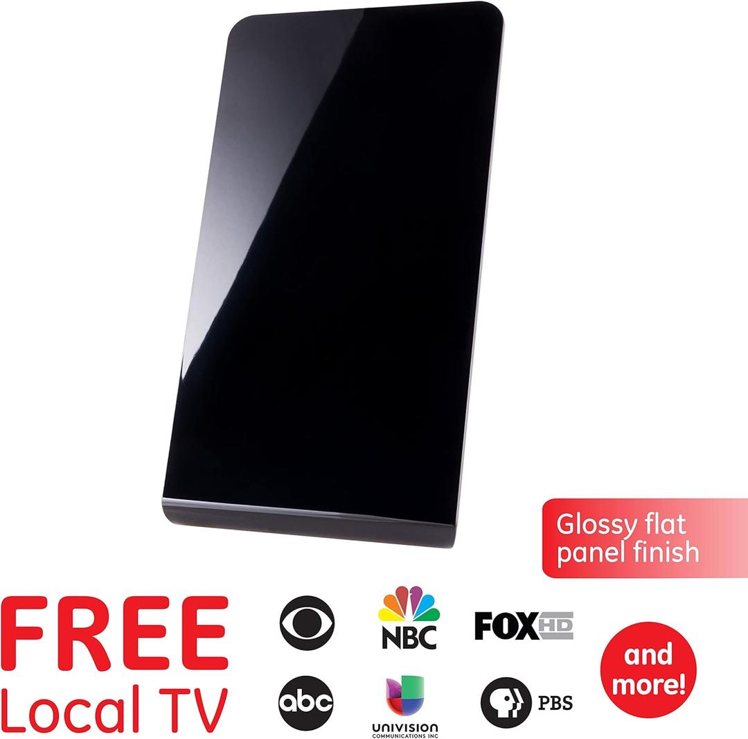 GE UltraPro Flat Panel HD Indoor Antenna Free Local HDTV 4K UltraHD Full 1080P H
