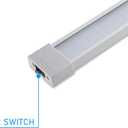Raycharm RV Cargo LED Interior Area Lighting 42.5" x 2.0", 6000K Cool-White Even Diffused Beam, High Light-Output Low Ampere, Compact for Limited Space Mount, 12V/24V DC, On/Off Rocker Switch, 1-Pack