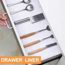 FLPMIX Shelf Liner for Kitchen Cabinets 11 inch Wide - Easy to Cut Drawer Mat, (11" x 240 Inch White), Waterproof Pantry Cabinet Liner