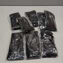 CHARMKING Compression Socks for Women & Men Circulation (8 Pairs) 15-20 mmHg is Best Support for Athletic Running,Cycling (Large-X-Large, 02 Black/Black/Black/Black/Black/Black)