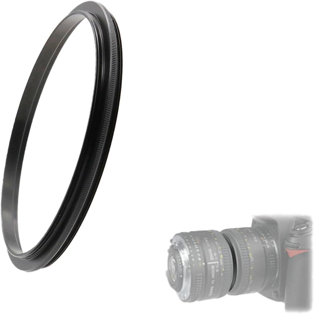 Aluminum Male to Male Lens Adapter Ring for Macro Photography 77-58mm,77-77mm,77-82mm (77-82mm)