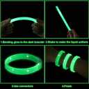 Kigeli 60 pcs Glow Sticks with Connectors Party Favors, 9" Glow Wristbands in The Dark Party Supplies for Carnival, Easter, Halloween, and Music Festival Supplies