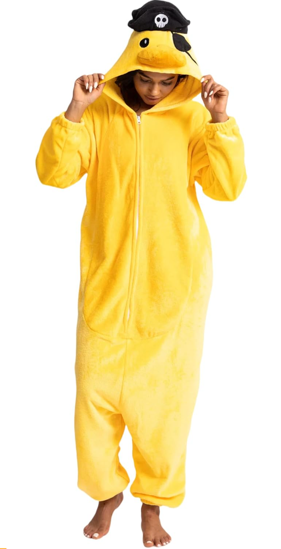 Unisex Adult Animal Onesie Pajamas, Men Women Flannel Halloween Cosplay Costume