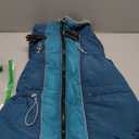 IDOMIK Warm Dog Coat with Harness, Waterproof Reflective Dog Jackets for Small Medium Large Dogs, Fleece High Collar Winter Jacket with Zipper, Pet Winter Snowsuit Clothes for Cold Weather,Blue XL (XL(Neck Girth:20.5"))