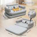 Onirii Full Size Inflatable Sofa Bed with Air Pump,2-in-1 Portable Blow-Up Air Couch,Inflatable Couch Bed and Folding Air Mattress for Home,Camping,and Guests