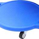 Sports Scooter Board with Handles Sitting Scooter Board with Universal Wheels Manual Sport Scooters Plastic Casters Floor Scooter Board for Gym Physical Education Equipment Indoor Outdoor (Blue)