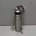 Whipped Cream Dispenser, Aluminum Cream Whipper 500mL/1 Pint,3 Stainless Decorating Nozzles,1 Brush,1Storage Bag,Homemade Cream Maker,N2O Chargers Not Included,Silver
