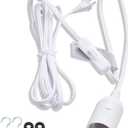 JACKYLED Extension Hanging Lantern Cord Cable UL 12Ft E26 E27 Socket On/Off Switch Plug in Pendant Lighting for Kitchen Bedroom Plant Growth Light