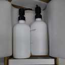 Prus Waso Kitchen Soap Dispenser Set, White Soap Dispenser with Black Stainless Steel Pump, Perfect for Modern Kitchen Decor. (White)