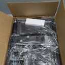 Furologee End Table with Storage Shelf and Fabric Drawer, 2 Tiers Industrial Nightstand, Bedside Table Organizer for Living Room Bedroom, Rustic Brown, Easy Assembly (1)