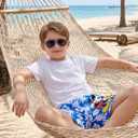 Disney Spiderman Boys Swim Trunks Summer Rash Guard Beach Shorts 2-9 Years | Disney Licensed Swim Shorts, Marvel Cars Mickey Toy Story Swimwear, UPF 50+ Sun Protection, Quick Dry & Breathable Clothes (Blue)