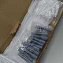 Alise Floating Shelf Brackets White, 4 Pcs L Brackets for Shelves,10'' Hidden Invisible Shelf Brackets, 1/5" Inch Thick Heavy Duty Metal Wall Shelf Support Corner Brackets for Home and Mounting Shelf