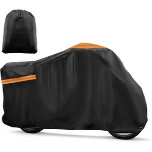 Motorcycle Cover 300D Waterproof for Cruisers Models Motorbike Cover for Harley Iron 883 Sportster FatBoy 114 Softail Outdoor Rain Snow Protection Item Replacement