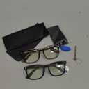 livho High Tech Blue Light Glasses - Advanced 99% Blue Light Blocking Computer Glasses - Anti Eyestrain & UV Glare Protection (*B2 Matte Black+leopard)