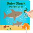 Cali's Books Baby Shark Music Book for Toddlers 1-3 Years Old - Animal Songs Musical Books, Interactive Baby Sound Book, Singing Toy for Children Girls, Learning Song Toys for Toddler Boys, 8 inches wide x 0.73 inches tall