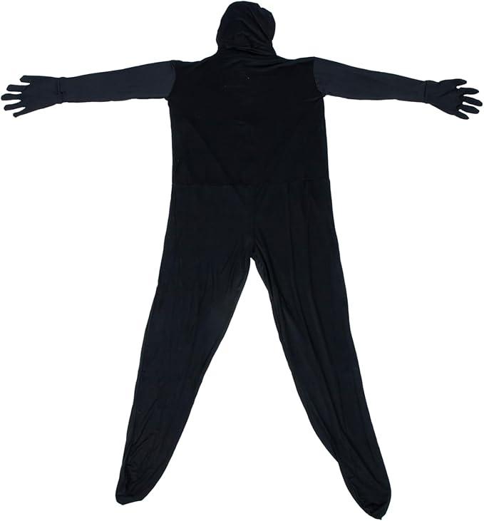 Halloween Costume Invisible Cloak for Adults Portable Cosplay Bodysuit for Men and Women Breathable Stretch Comfortable Fit for Parties and Themed Events (Size L)