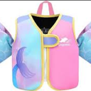 Vvinca Toddler Swim Vest for Kids 24-50lbs,Toddler Floaties Puddle Pool Float Jumper 24-30-50 Pounds for Girls Boys Ages 1-5 with Detachable Arm Floaties Adjustable Crotch Strap
