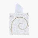 Hymmah Modern Square Tissue Box Cover Holder,Bathroom Accessories Decor Unique Design Tissue Box Cover for Bathroom Vanity Counter Tops Also Great for Bedrooms and Living Rooms