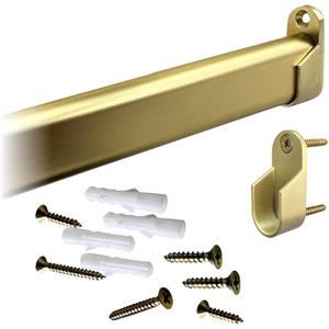 Desunia oval road 15mm x 30 mm satin brass 36" Long - 1 pack New