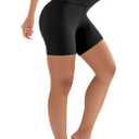 Laite Hebe Biker Shorts Women High Waisted Tummy Control- 5"/8"/Capri, Ultra-Comfort for Workouts, Yoga & Daily Wear (Black, S)