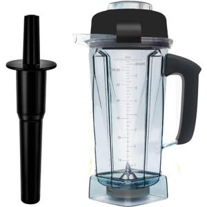 Replace for Vitamix Blender Pitcher 64oz, With Classic Tamper, Replace 5200 5000 7500 Pro500 Vita-Prep Vm0101 Vm0102 Vm0103 Vm0197 E310 320 Explorian/Commercial Series etc Container