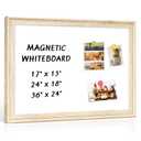 QUEENLINK White Board for Wall, 36" x 24" Magnetic Dry Erase Board, Decorative Wooden Frame Large Whiteboard, Wall Mounted, Aesthetic Writing Board for Home, Office, School - Vintage