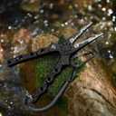 Piscifun Fishing Pliers, Saltwater Fishing Pliers with Split Ring, Fish Hook Remover, Corrosion Resistance Fly Fishing Pliers with Braid Cutters, Sheath and Lanyard, Fishing Gear Gifts for Men (Black)