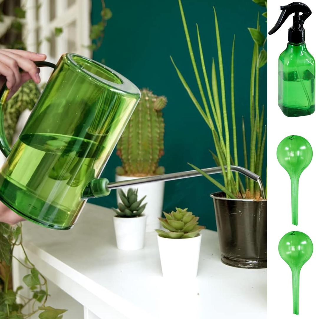 1L Long Spout Garden Watering Can with Precision Indoor Plant Watering Device