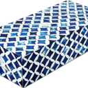 Handicrafts Home Decorative Storage Box with Lid 10x4x2.5 Modern Home Decor Organizer, Memory Box & Jewelry Storage- Decorative Boxes for Living Room & Shelf Decor- Blue White Star