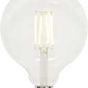Westinghouse 5317500 6.5 Watt (60 Watt Equivalent) G40 Dimmable Clear Filament LED Light Bulb, Medium Base