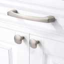10 Pack 4 Inch(102mm) Kitchen Cabinet Handles Brushed Satin Nickel Cabinet Pulls Kitchen Cabinet Hardware Drawer Pulls for Dresser Cupboard Wardrobe