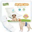Dog Diaper Liners 100ct Super Soft and Absorbent Dog Diaper Booster Pads for Male Dog Belly Bands or Female Dog Diapers(Regular, 100pcs)